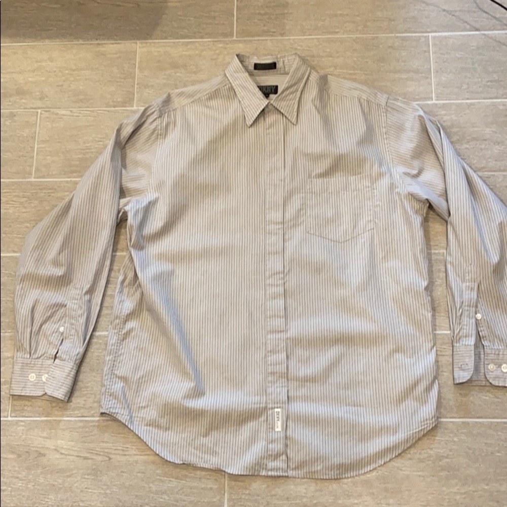 Vintage DKNY Striped Shirt 16 34/35